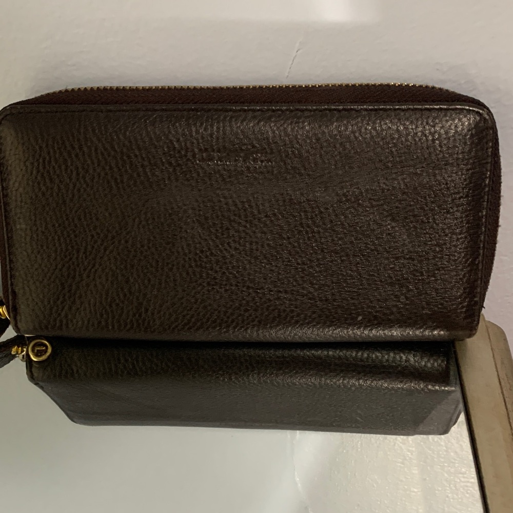 Brown leather wallet